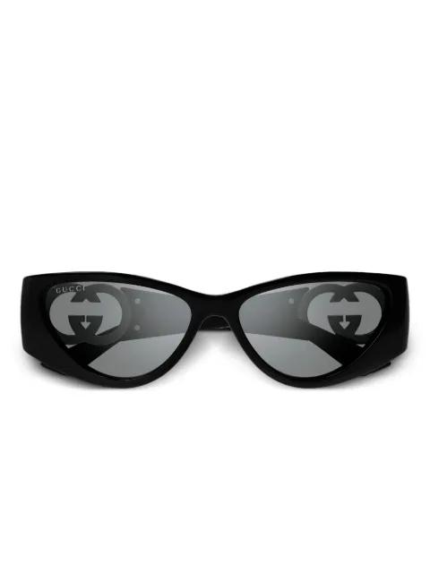 oval-frame sunglasses by GUCCI