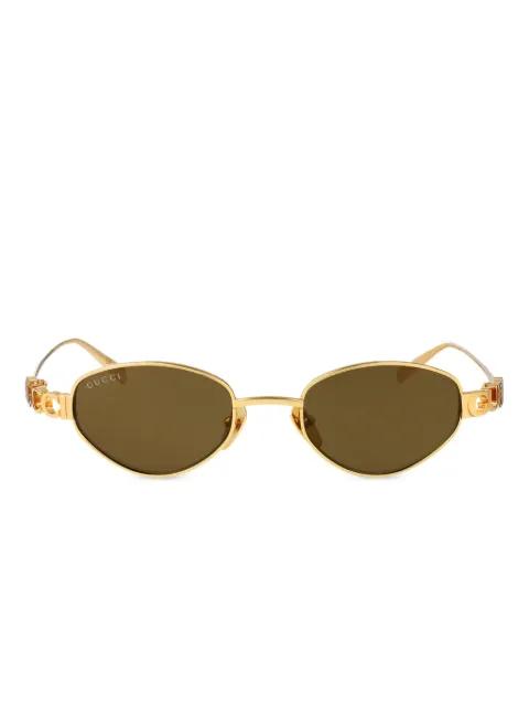 oval-frame sunglasses by GUCCI