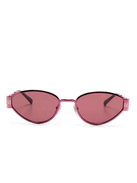 oval-frame sunglasses by GUCCI