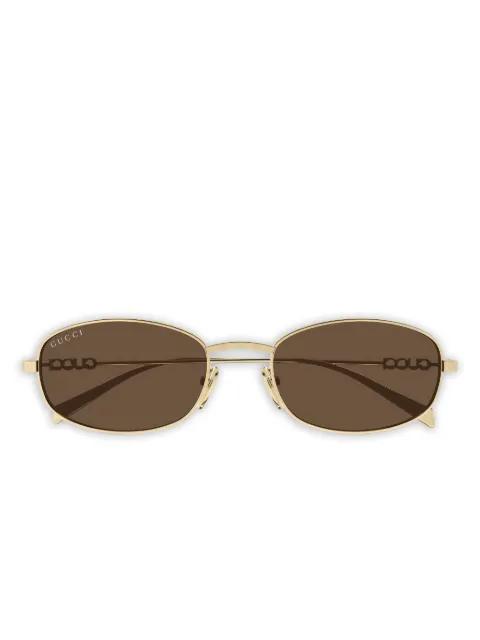 oval-frame sunglasses by GUCCI