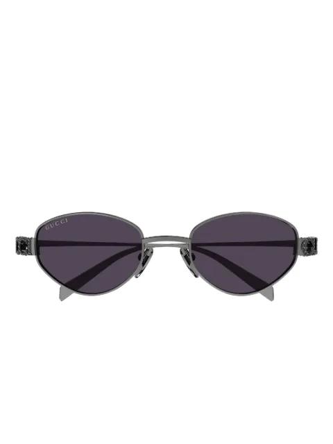 oval-frame sunglasses by GUCCI