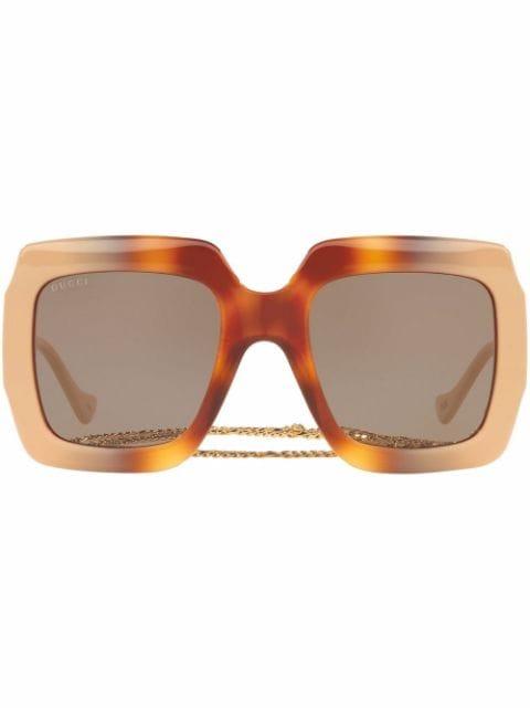 oversized frame sunglasses by GUCCI
