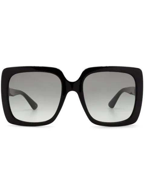 oversized-frame sunglasses by GUCCI