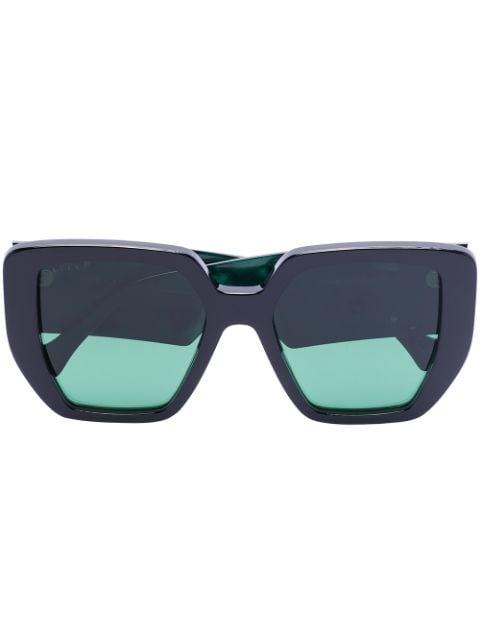 oversized-frame sunglasses by GUCCI