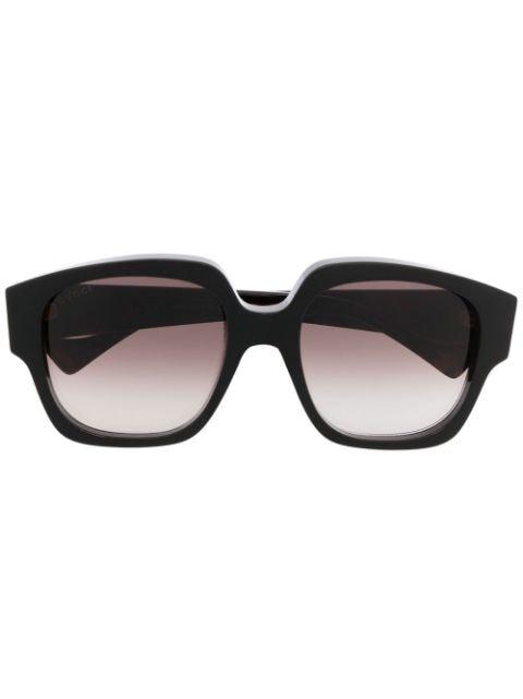 oversized square-frame sunglasses by GUCCI