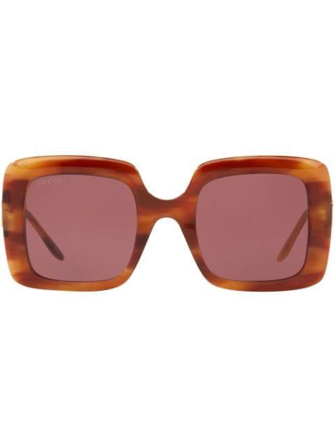 oversized square-frame sunglasses by GUCCI