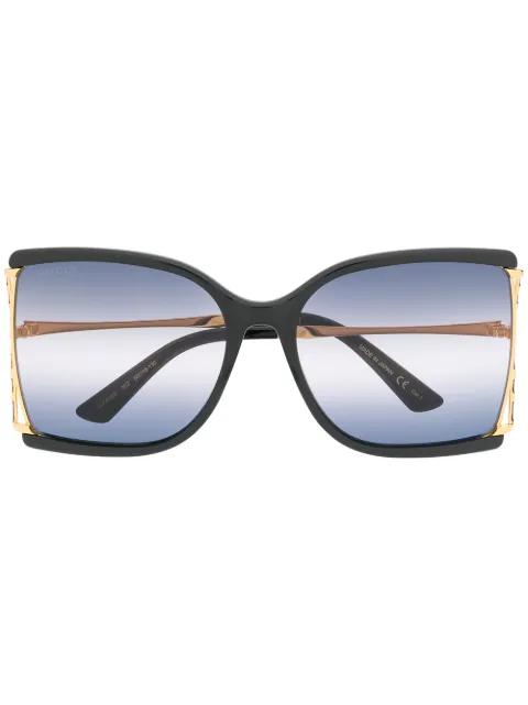 oversized square-frame sunglasses by GUCCI