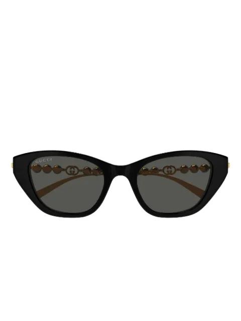 pearl-embellished cat-eye sunglasses by GUCCI