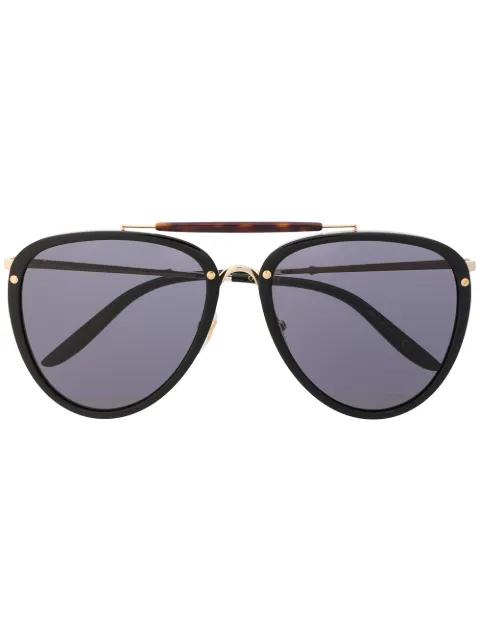 pilot-frame tinted sunglasses by GUCCI