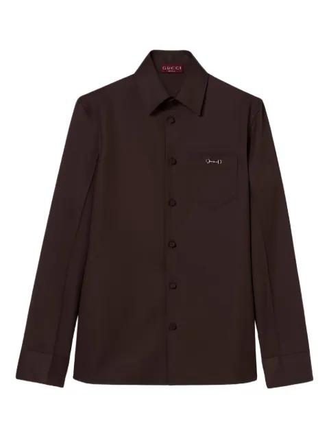 pocket embellishment shirt by GUCCI