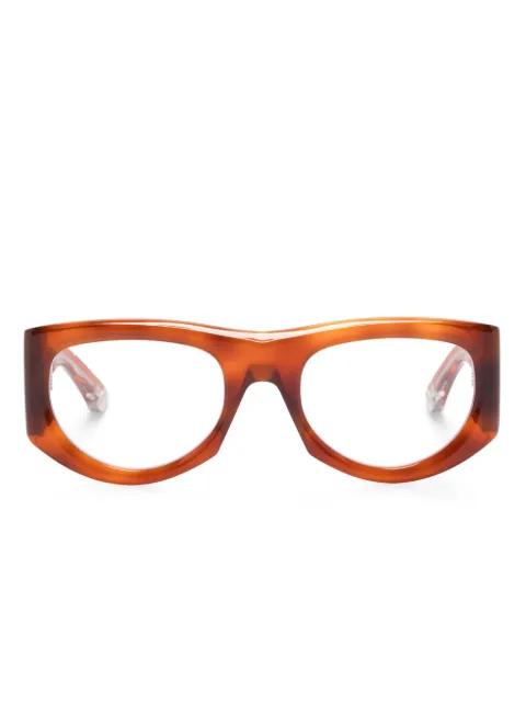 rectangle-frame glasses by GUCCI