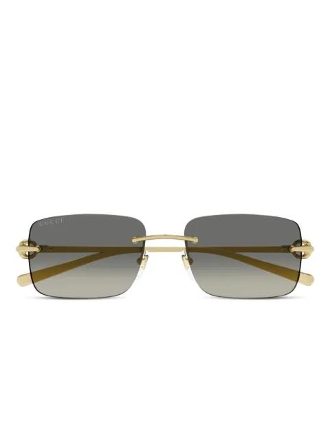 rectangle-frame gradient sunglasses by GUCCI