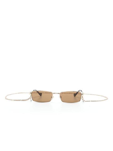 rectangle-frame sunglasses by GUCCI