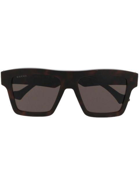 rectangle-frame sunglasses by GUCCI