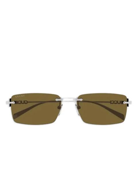 rectangle-frame sunglasses by GUCCI