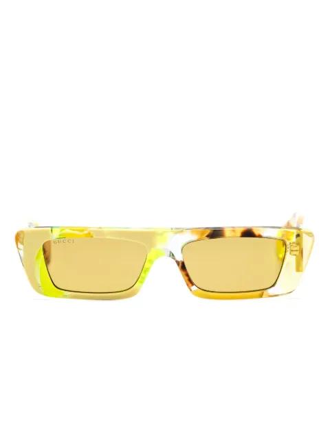 rectangular-frame sunglasses by GUCCI