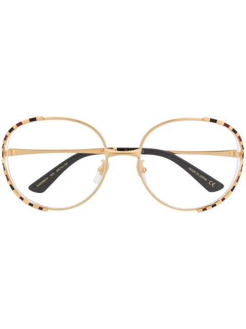 round frame glasses by GUCCI