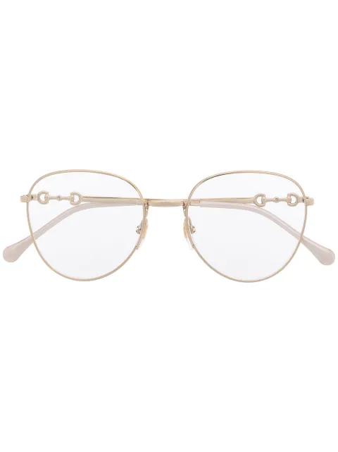 round-frame glasses by GUCCI