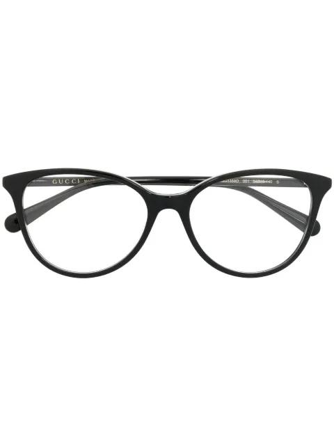 round-frame optical glasses by GUCCI