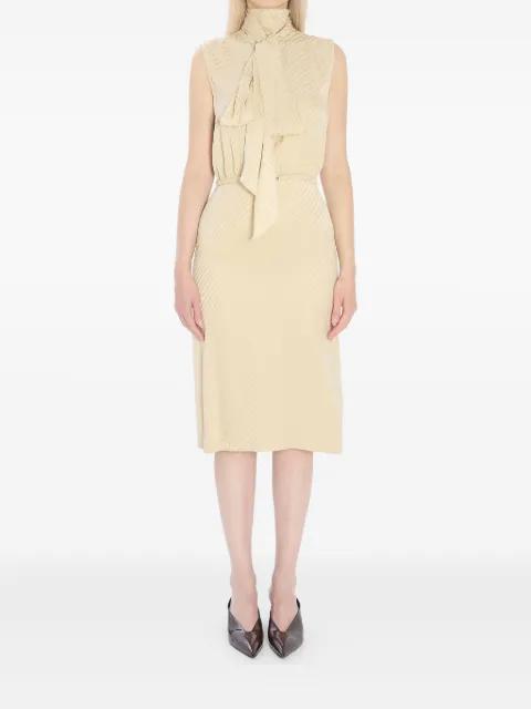 scarf-detail jacquard-pattern mini dress by GUCCI