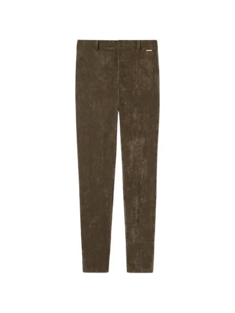 scratched velvet-effect trousers by GUCCI