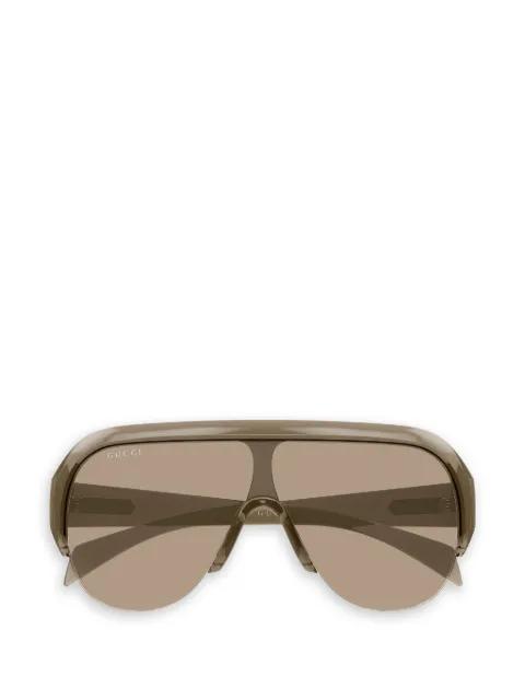 shield-frame pilot-style sunglasses by GUCCI