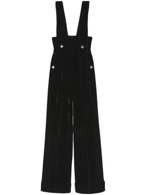 sleeveless velvet jumpsuit by GUCCI