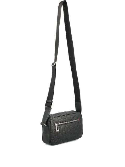 small GG Emblem embossed shoulder bag by GUCCI