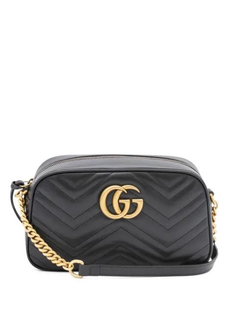 small GG Marmont logo shoulder bag by GUCCI