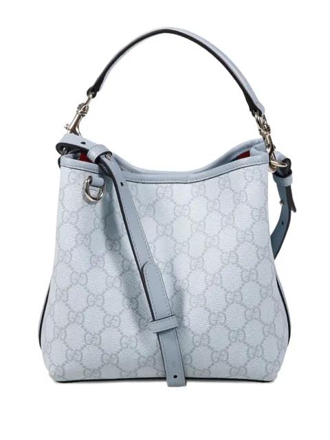 small monogram top-handle tote bag by GUCCI