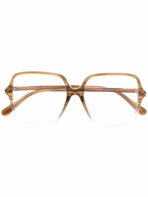 square-frame glasses by GUCCI