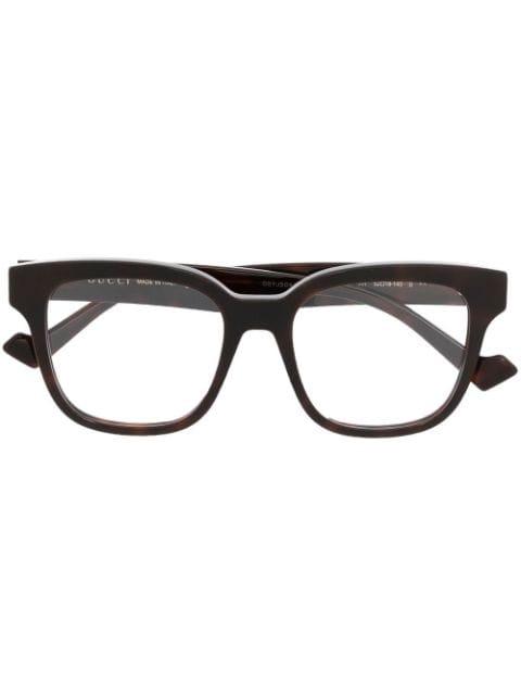 square-frame optical glasses by GUCCI