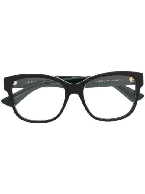 square-frame optical glasses by GUCCI
