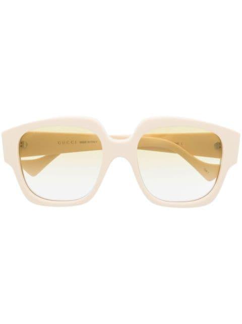 square-frame tinted sunglasses by GUCCI