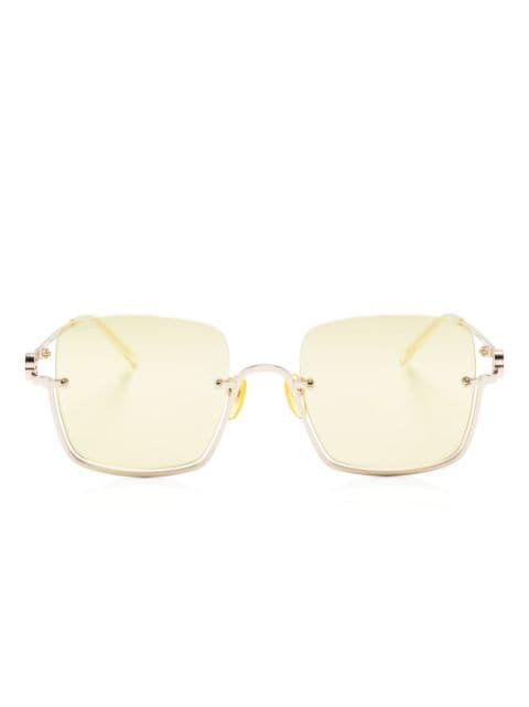 square mirrored-lense sunglasses by GUCCI