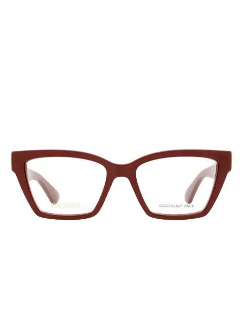 squared-frame glasses by GUCCI