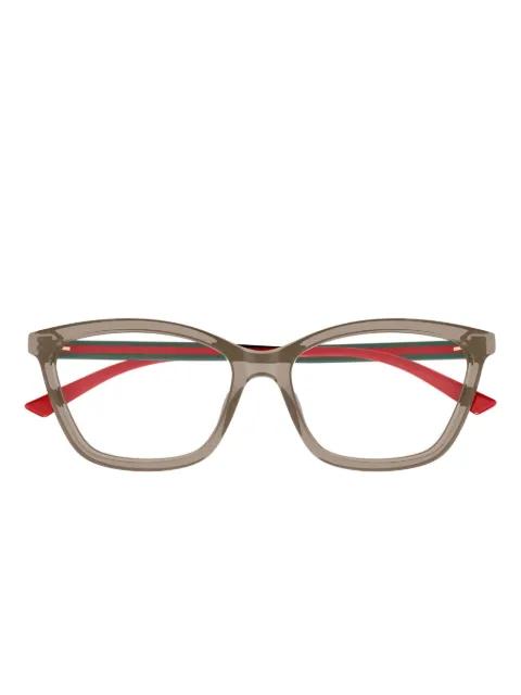 stripe cat-eye glasses by GUCCI