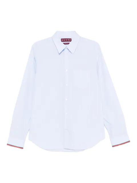 striped-trim shirt by GUCCI