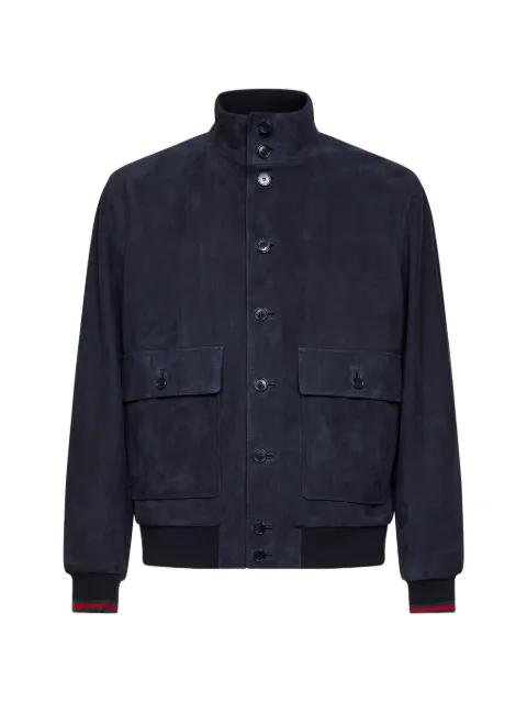 suede bomber jacket by GUCCI