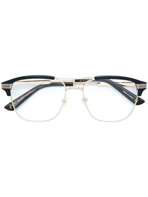 wayfarer square-glasses by GUCCI