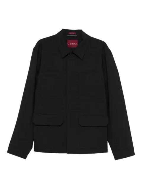 wool shirt jacket by GUCCI