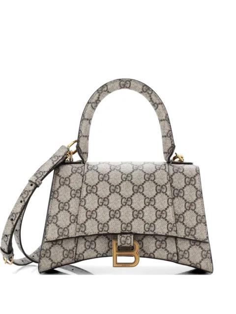 x Balenciaga The Hacker Project Hourglass Top Handle Bag GG Coated Canvas Small shoulder bag by GUCCI 