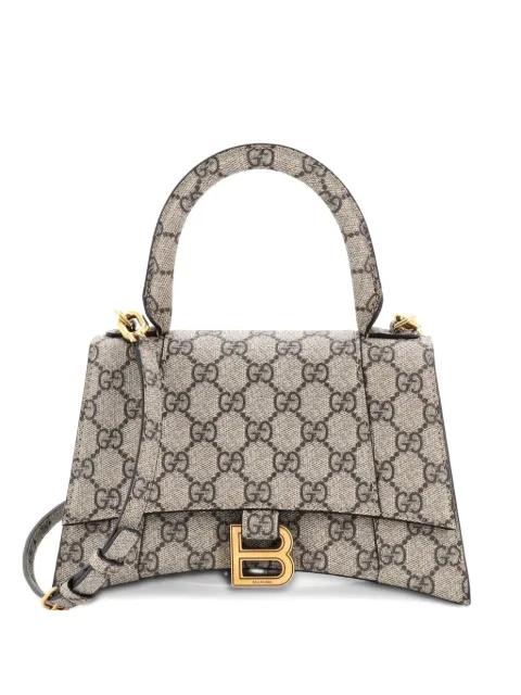 x Balenciaga The Hacker Project Hourglass Top Handle Bag GG Coated Canvas Small shoulder bag by GUCCI 