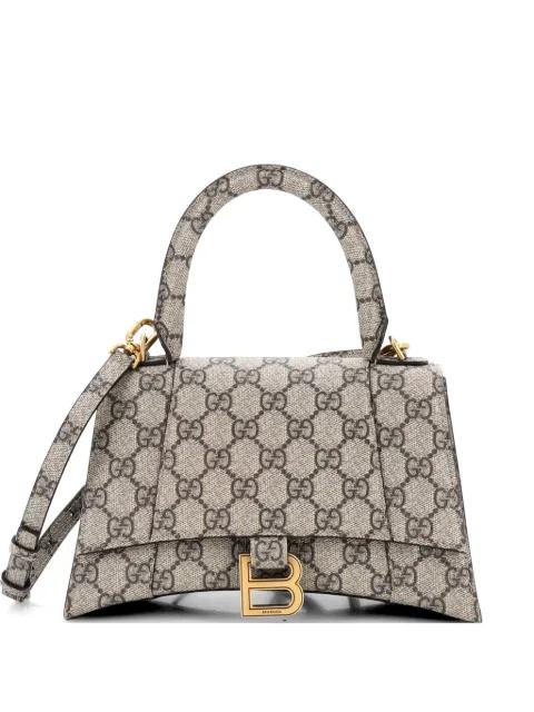 x Balenciaga The Hacker Project Hourglass Top Handle Bag GG Coated Canvas Small shoulder bag by GUCCI 