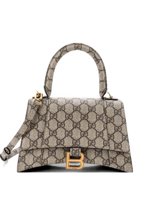 x Balenciaga The Hacker Project Hourglass Top Handle Bag GG Coated Canvas Small shoulder bag by GUCCI 