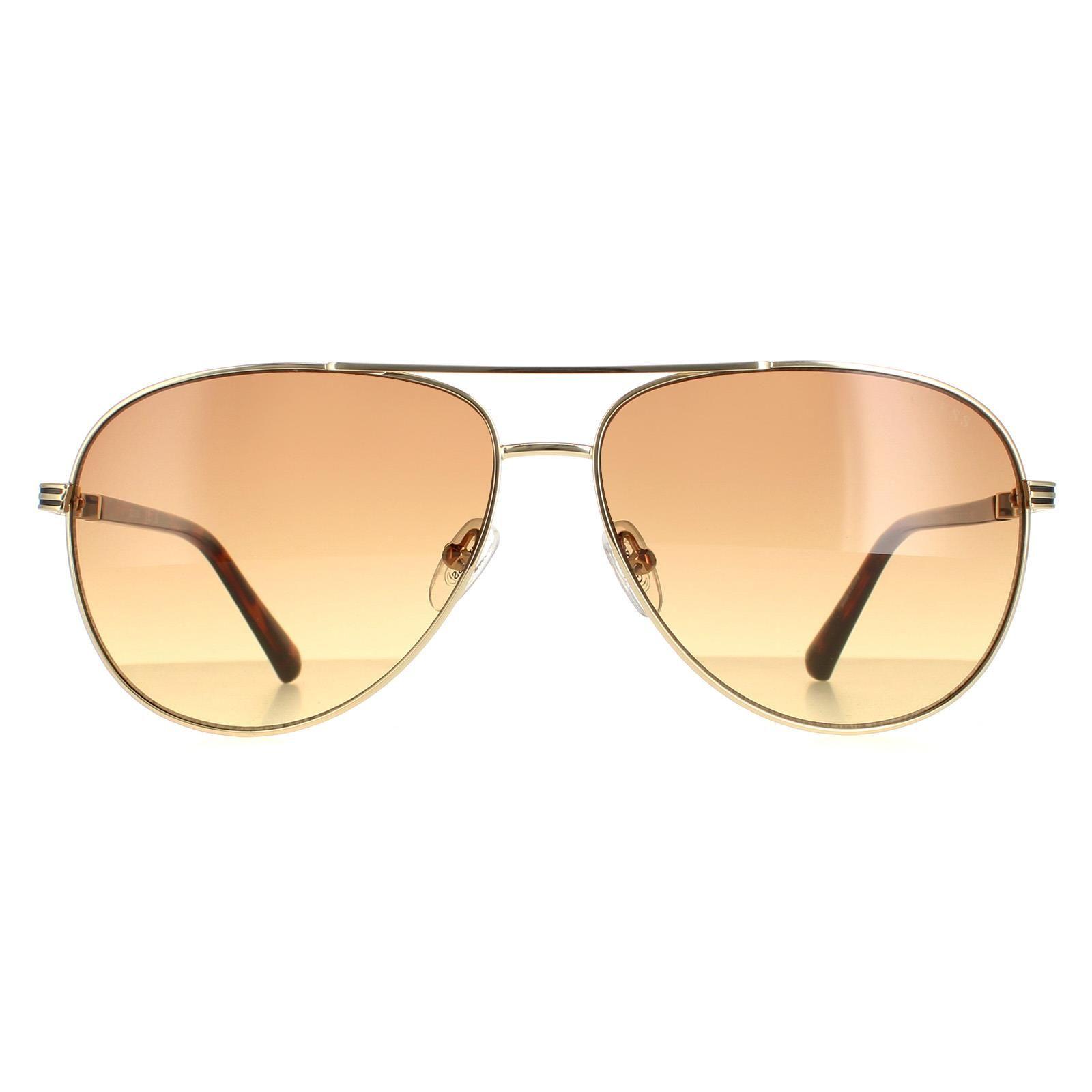 Aviator Gold Brown Gradient GU00043 by GUESS
