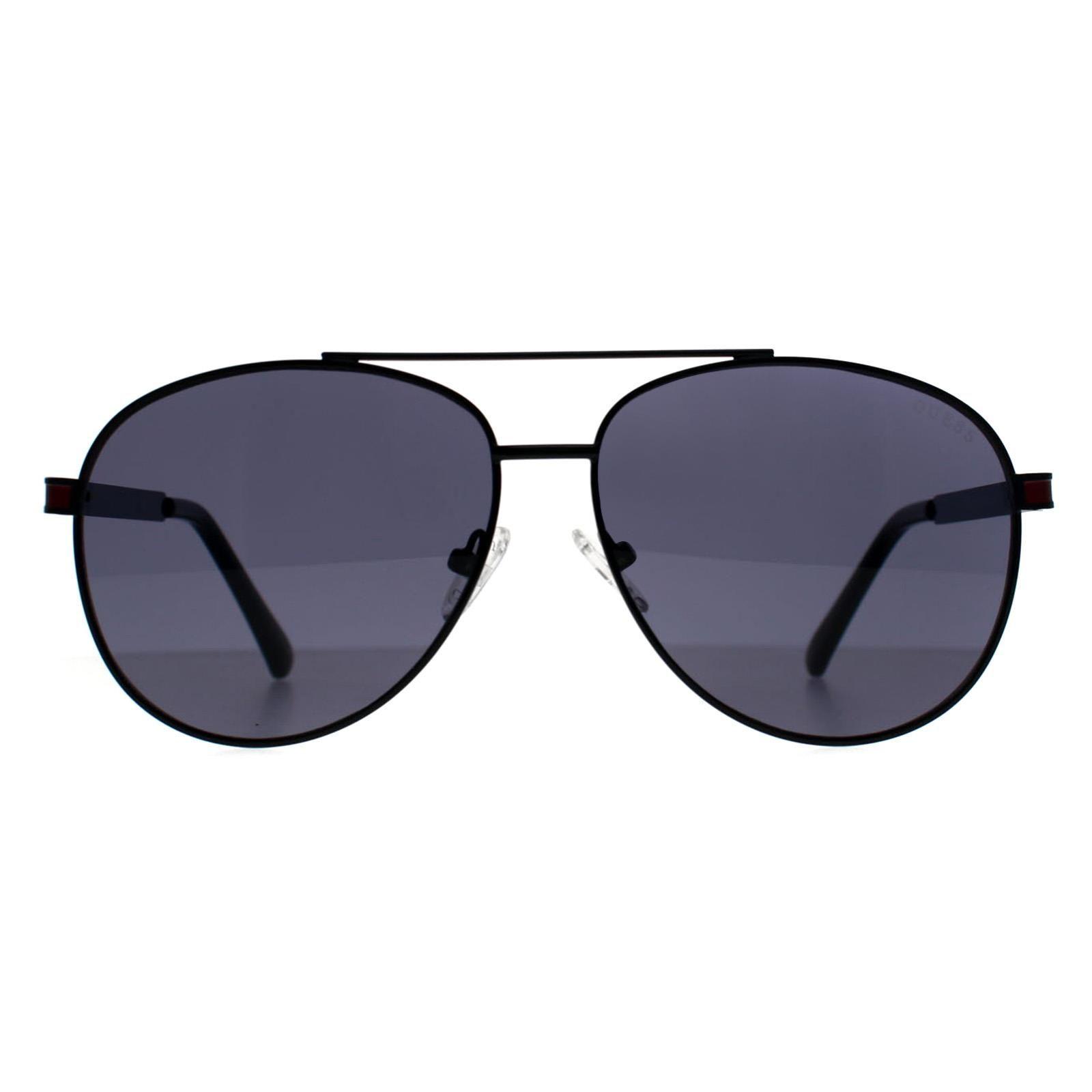 Aviator Shiny Black Grey GF5110 by GUESS