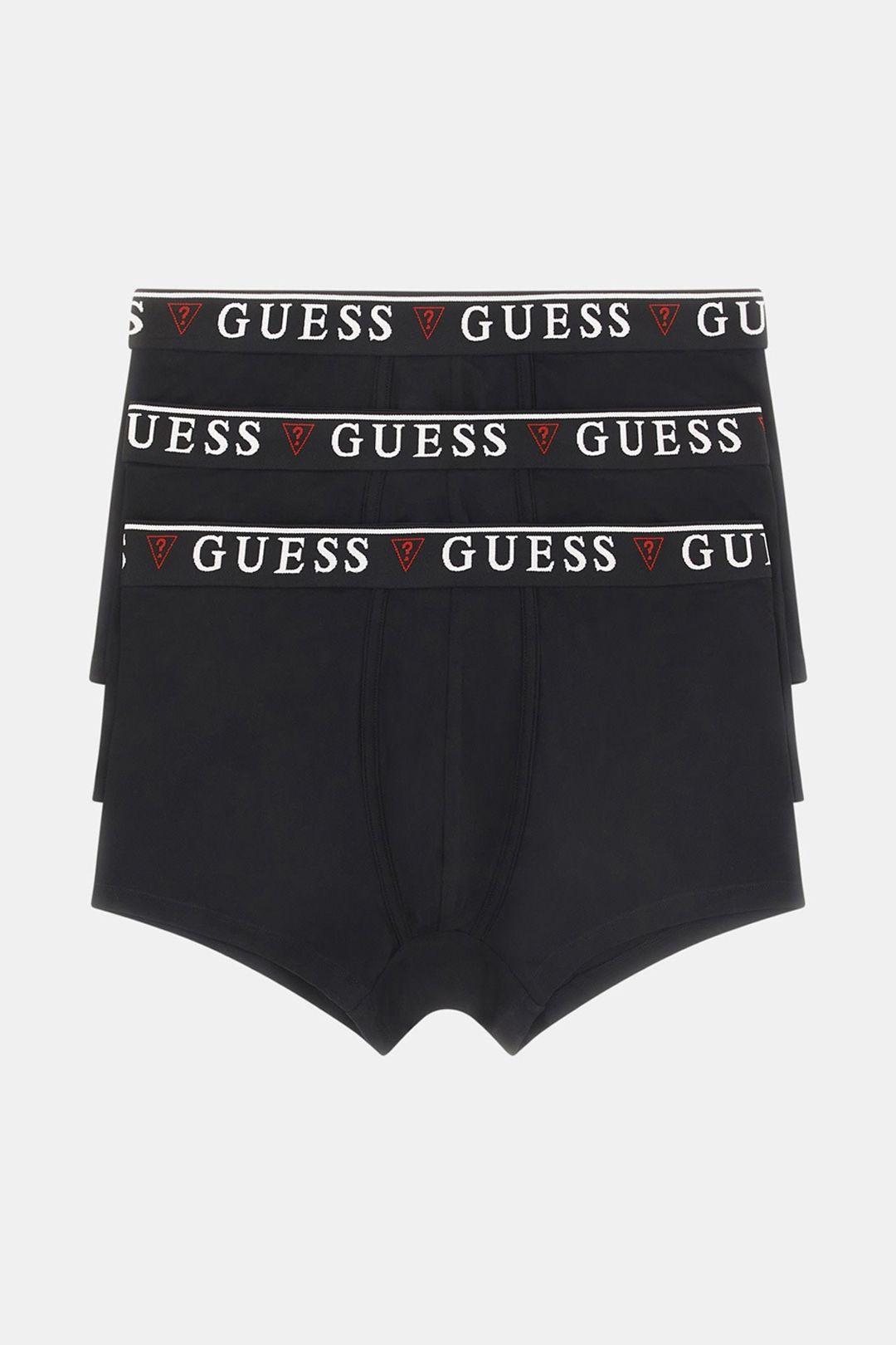 Brian Hero Boxer Trunk 3 Pack Black by GUESS