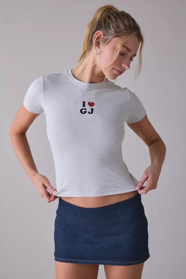 GUESS JEANS I Heart GJ Graphic Short Sleeve Baby Tee by GUESS JEANS