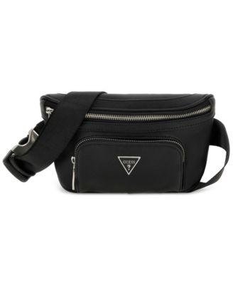 Men's Saffiano Faux-Leather Water-Repellent Fanny Pack by GUESS